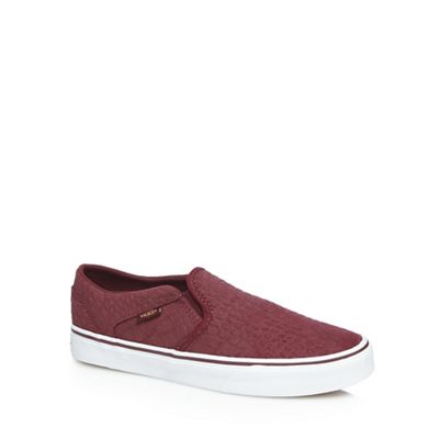 Purple 'Asher' slip-on trainers